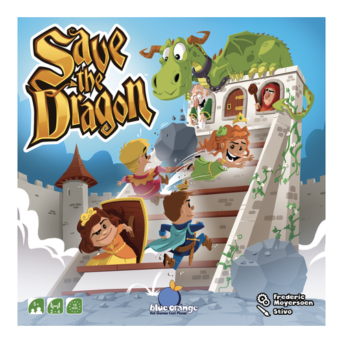 Blue Orange Games Save The Dragon 2-4 Player Kids/Children Dice Game 5y+