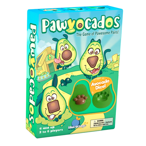 Blue Orange Games Pawvocados 2-6 Player Kids/Children Fun Game 4y+