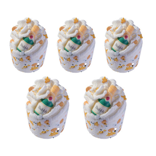5PK Bomb Cosmetics Bath Mallow Bathbomb Soap - Bring On The Bubbly