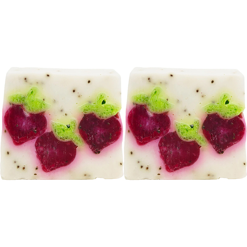 2PK Bomb Cosmetics Berry Bar Soap Slice Body Fragrance