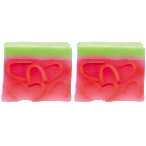 2PK Bomb Cosmetics What a Melon Scented Soap Slice Bar