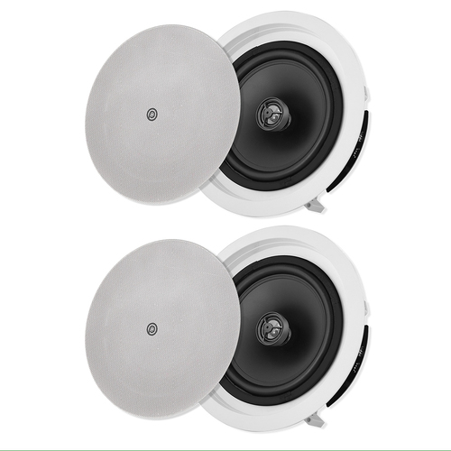 2PK Pure Acoustics 5.25" 100W Home Theatre In-Ceiling Speaker White
