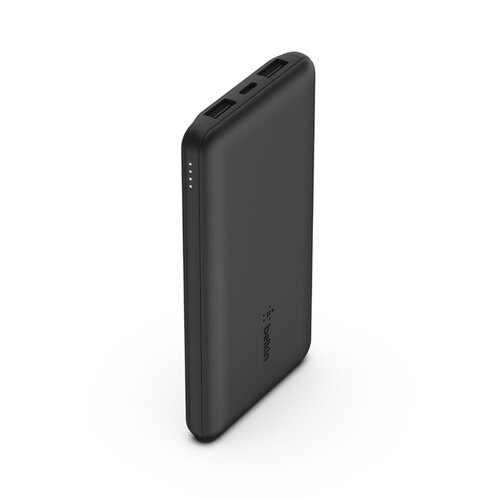 Belkin BoostCharge 3 Port Power Bank 10K MAh 15W - Black