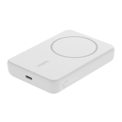 Belkin Magsafe Wireless Power Bank + Stand 5K MAh 10W - White
