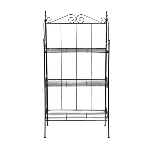 Esschert Design Rectangular Etagere Frame Folding Large Black