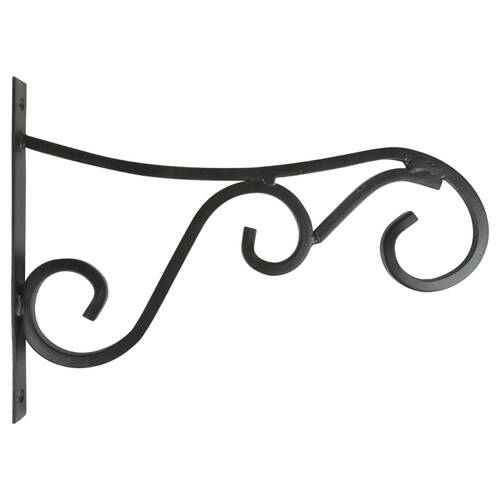 Esschert Design Metal Hanging Basket Hook Garden & Outdoor Decor Large Black