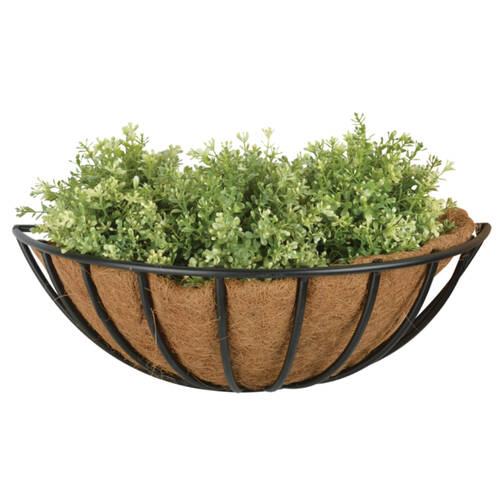 Esschert Design Premium Wall Planter Basket/Hayrack Garden Decor 49.8cm Black