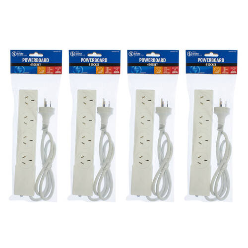 4PK The Brute Power Co 4 Socket Power Board