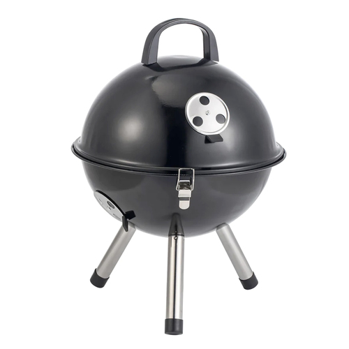 Hacienda 12" Kettle Portable Charcoal Grill BBQ Black