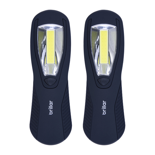 2PK Brillar LED Magnetic Back Swivel Home/Office Garage Work Light  Assorted
