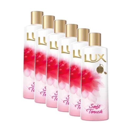 6PK Lux Hydrating Body Wash Lotion Soft Rose Touch 250ml