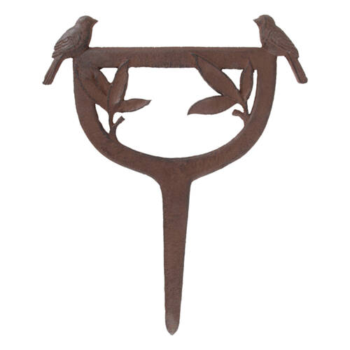 Esschert Design Boot Scraper Stake Bird Cast Iron Outdoor Black