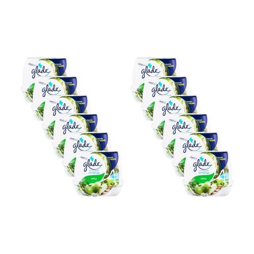12PK Glade Cone Scented Gel Air Freshener Home Fragrance Apple 180g