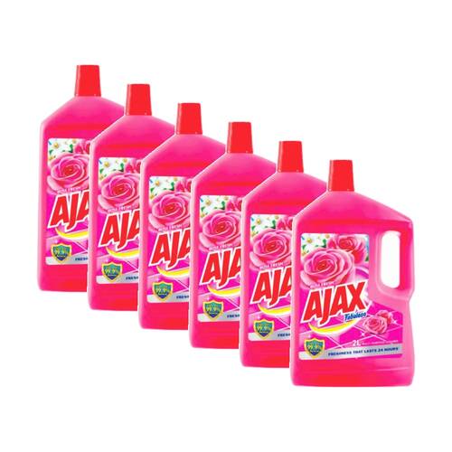 6PK Ajax Fresh Scent Anti Bactieral Multi-Purpose Floor Cleaner Rose 2L