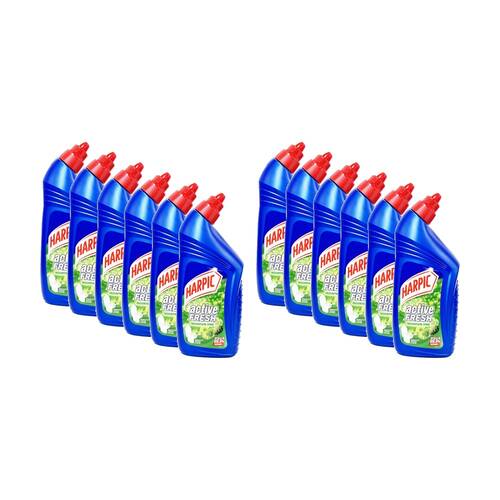 12PK Harpic Liquid Toilet Bowl Disinfectant Cleaner Mountain Pine 500ml