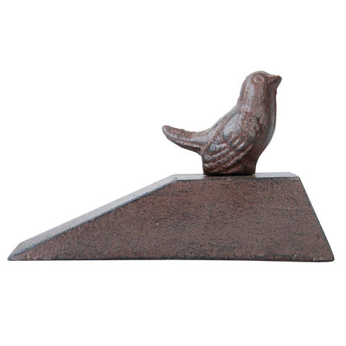 Esschert Design Door Wedge Bird Home Decor Stopper 15.2cm Brown