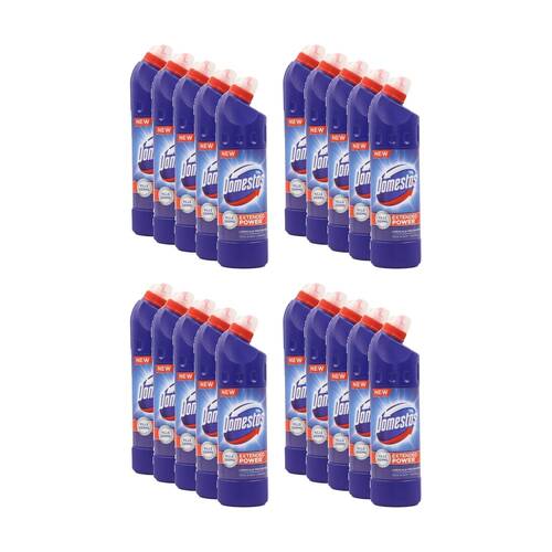 20PK Domestos Regular Household Thick Germ Killer Bleach 750ml Blue