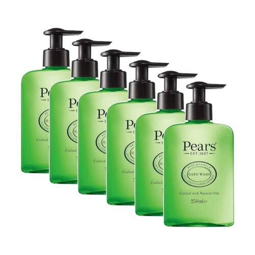 6PK Pears Gentle Natural Oils Refreshing Scent Hand Wash Lemon Flower 250ml