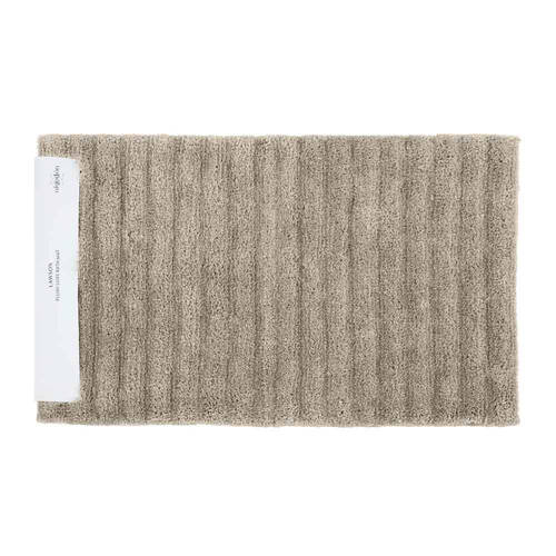 Algodon Polyester Lawson Plush Bath Runner Taupe 50x100cm