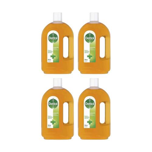 4PK Dettol Antiseptic Antibacterial Original Liquid Disinfectant 750ml