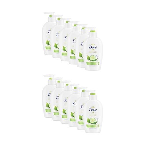 12PK Dove Hand Wash Nourishing Pump Dispenser Cucumber Green Tea 250ml
