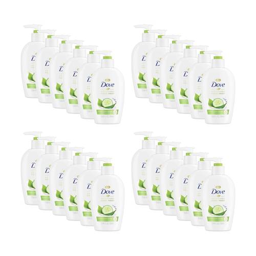 24PK Dove Hand Wash Nourishing Pump Dispenser Cucumber Green Tea 250ml