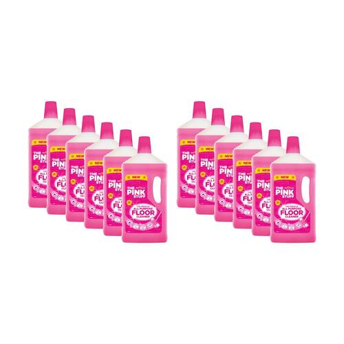 12PK Pink Stuff The Miracle Multi Purpose Floor Cleaner Bottle 1L