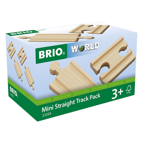 4pc Brio Mini Straight Track Pack Kids/Childrens Play Toy 3y+