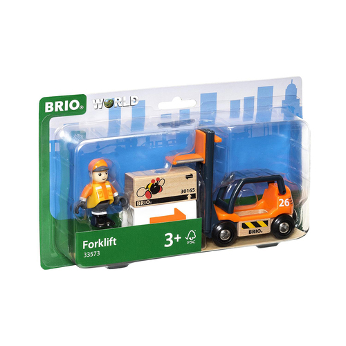 4pc Brio Forklift Kids/Childrens Pretend Play Toy 3y+