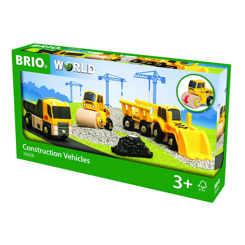 5pc Brio Construction Vehicles Kids/Childrens Pretend Play Toy 3y+