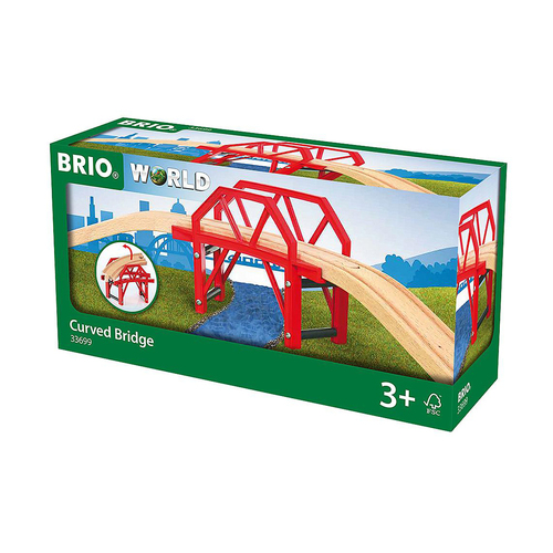 4pc Brio Curved Bridge Kids/Childrens Pretend Play Toy 3y+