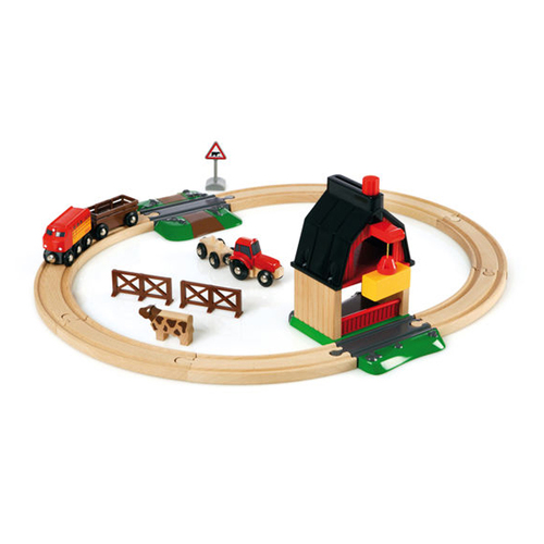 20pc Brio Farm Railway Toy Set 3y+