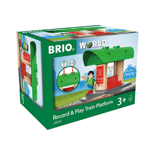 Brio Record & Play Train Platform Kids/Childrens Play Toy 3y+ 