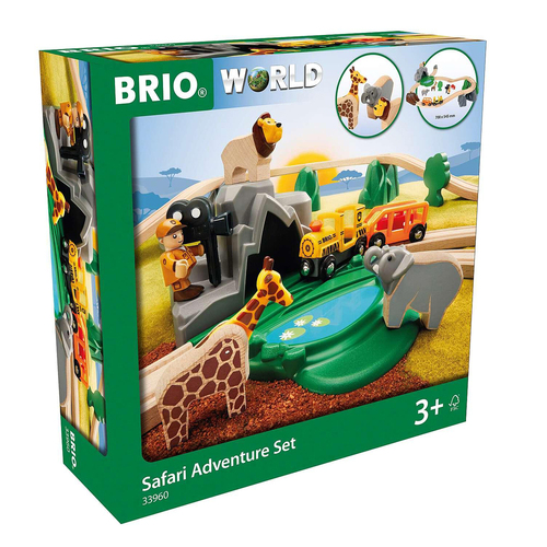 26pc Brio Safari Adventure Set Kids/Childrens Play Toy 3y+
