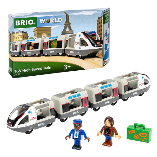 7pc Brio TGV High Speed Train Kids/Childrens Pretend Play Toy 3y+