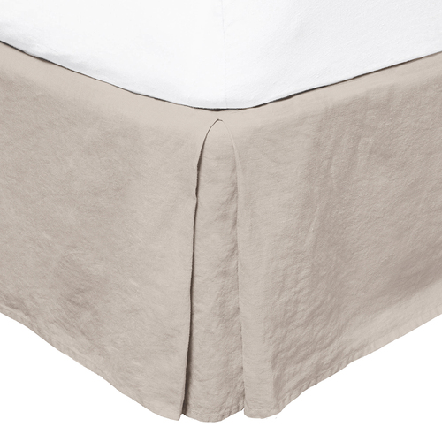 Bambury Home Living Kb Linen Valance Pebble Cotton Woven 180cm x 203cm