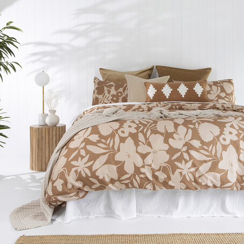 Bambury Single Bed Quilt Cover Set Muir Soft Touch Woven Home