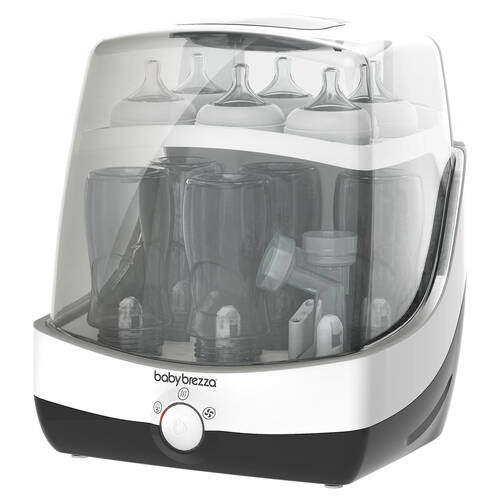 Baby Breeza Superfast Bottle Steriliser and Dryer Large White/Black