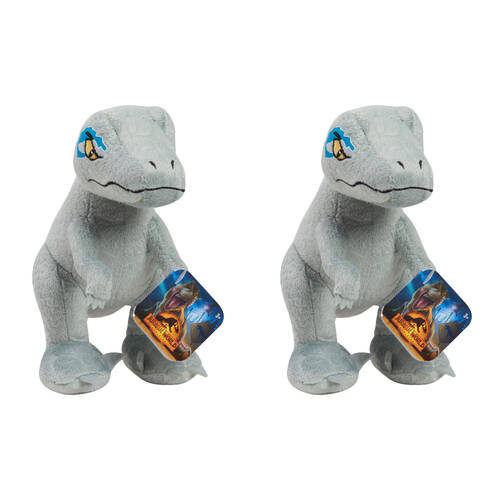 2PK Jurassic World Small Dinosaur Soft Plush Toy Collectable 7in 3y+ Assorted