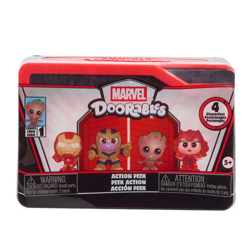 4pc Doorables Marvel Collectable Figures Action Peek Surprise Capsules 5y+