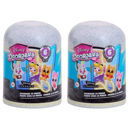 2PK Doorables Disney Collectible Figures Doorway To Magic Toy Display Set 5y+