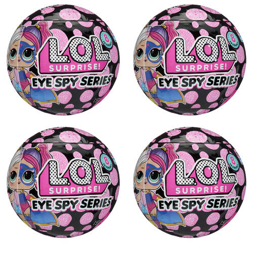 4PK L.O.L Surprise Eye Spy Series Tots Doll Collectable Figurine/Toy 4y+ Assorted