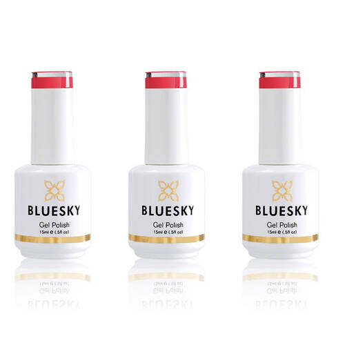 3PK Bluesky Gel Polish Tropix Nail Manicure/Pedicure Colour UV LED Lacquer 15ml