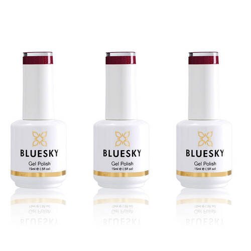 3PK Bluesky 80515 Masquerade Gel Nail Polish Manicure Colour UV LED Lacquer 15ml