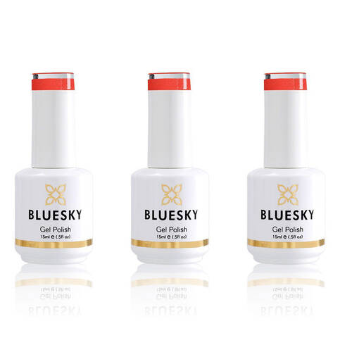 3PK Bluesky A004 Watermelon Lady Gel Nail Polish Manicure Colour Laquer 15ml