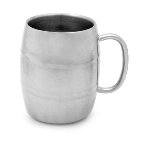 Tankard Beer Plain 400ml Stainless Steel Drinking Cup