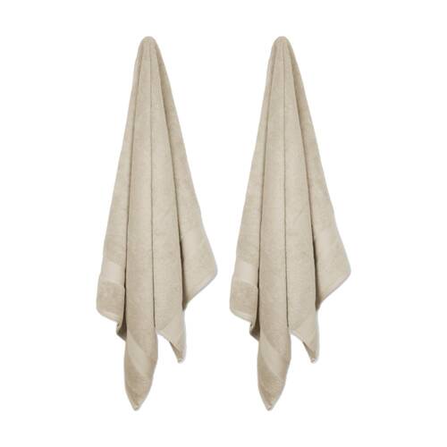 2x Ardor St Regis Collection 80x160cm Bath Towel Sheet Soft Cotton Stone
