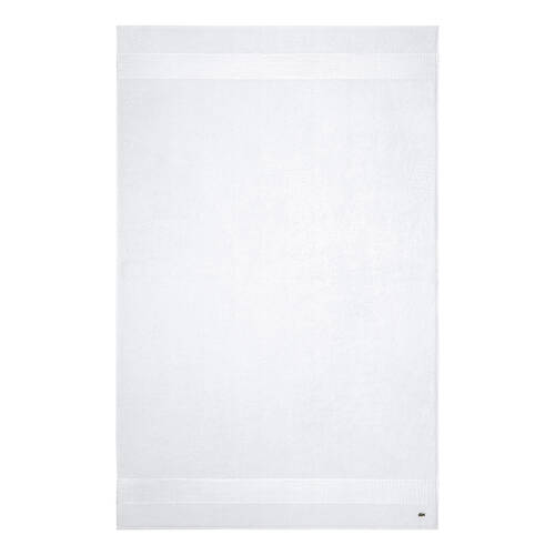 Lacoste LLECROCO Soft Organic Cotton Bath Sheet Blanc 100x150cm