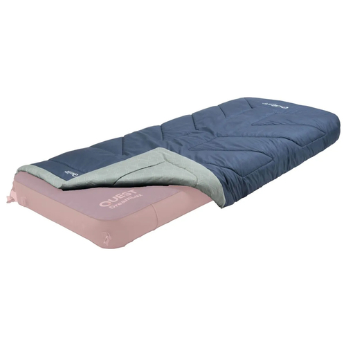 Quest 225cm Single Camp Quilt Sleeping Blanket w/ Carry Bag - Blue