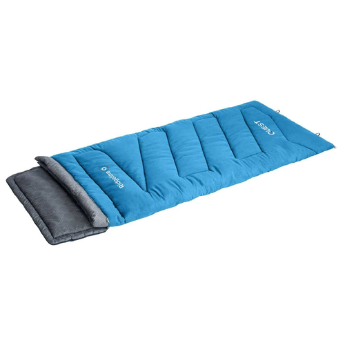 Quest Ridgeline 220cm 0˚C Sleeping Bag w/ Carry Bag - Blue